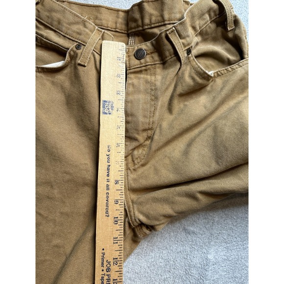 Dickies Pants Mens 32x32 Brown Relaxed Fit Duck Canvas Carpenter Workwear - Picture 6 of 14